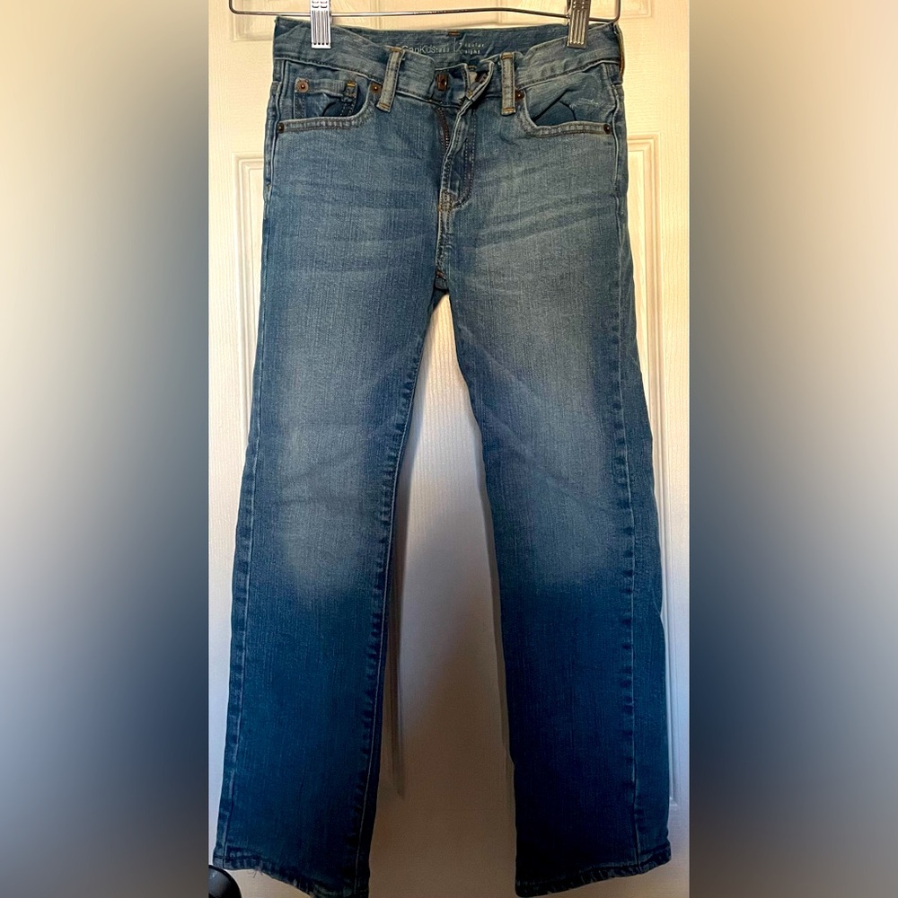 GapKids Boy’s Denim Jeans- Straight Fit & Softly lined, Size 7 Regular